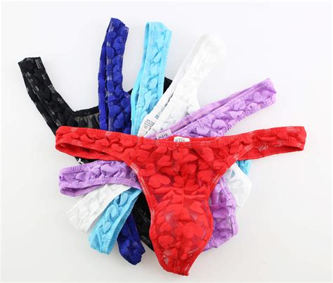 men lace thong